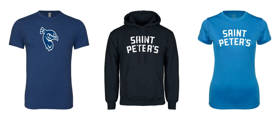 Three pieces of merchandise from the SAʴý Peter's University store.